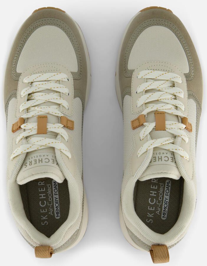 Skechers Beige en olijfgroene sneaker met Air-Cooled Memoryfoam Beige Heren - Foto 2