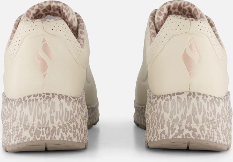 Skechers UNO SAFARI TIME Dames Sneakers Naturel Off-White Multi - Foto 4