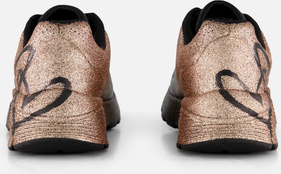 Skechers UNO LITE HEARTDUST FOREVER Meisjes Veterschoenen Zwart Rose Gold - Foto 3