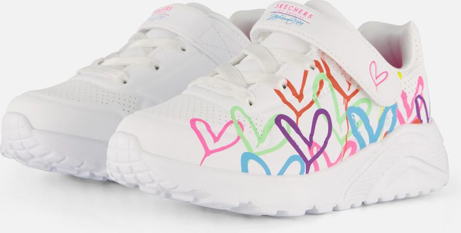 Skechers Uno Lite Love Court Classic Sneakers wit Dames