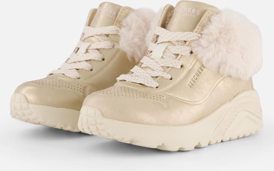 Skechers Uno Lite veterboots goud metallic - Foto 4