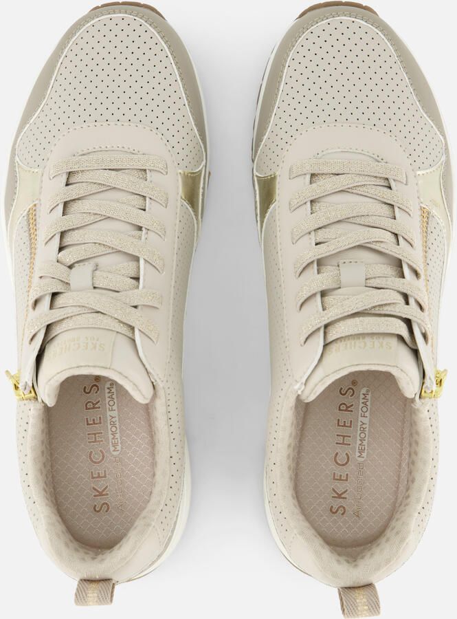 Skechers UNO- METALLIC SLIDERS Dames Sneakers Taupe - Foto 2