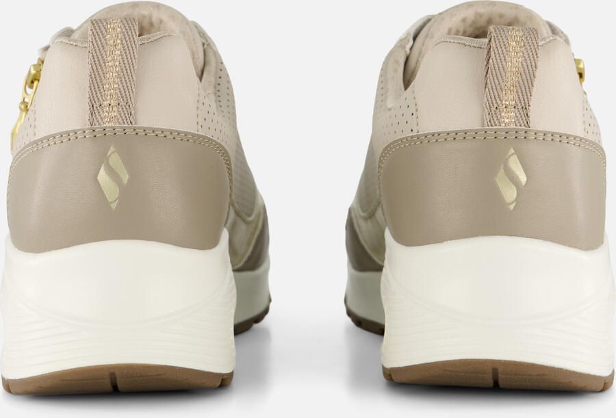 Skechers UNO- METALLIC SLIDERS Dames Sneakers Taupe - Foto 6