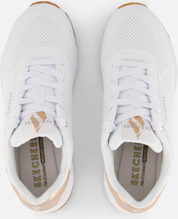 Skechers Sneakers UNO GOLDEN AIR Vrijetijdsschoen lage schoen veterschoen met metallic inzet - Foto 3