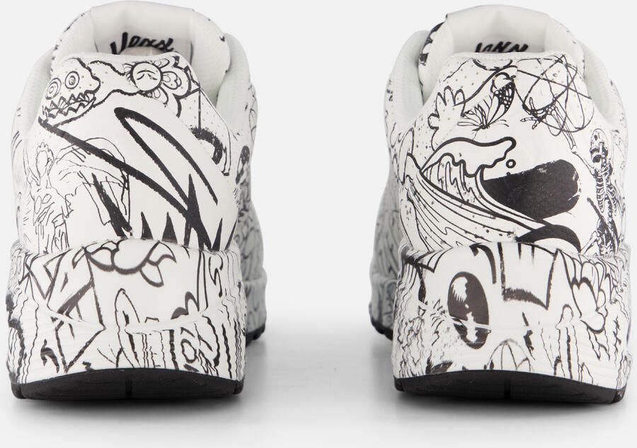 Skechers Sneakers UNO-PROCESS SKETCH met coole schetsprint vrijetijdsschoen lage schoen veterschoen - Foto 3