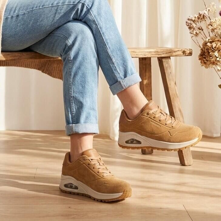 Skechers UNO RUGGED-CHILLPROOF Dames Veterschoenen Chestnut - Foto 4