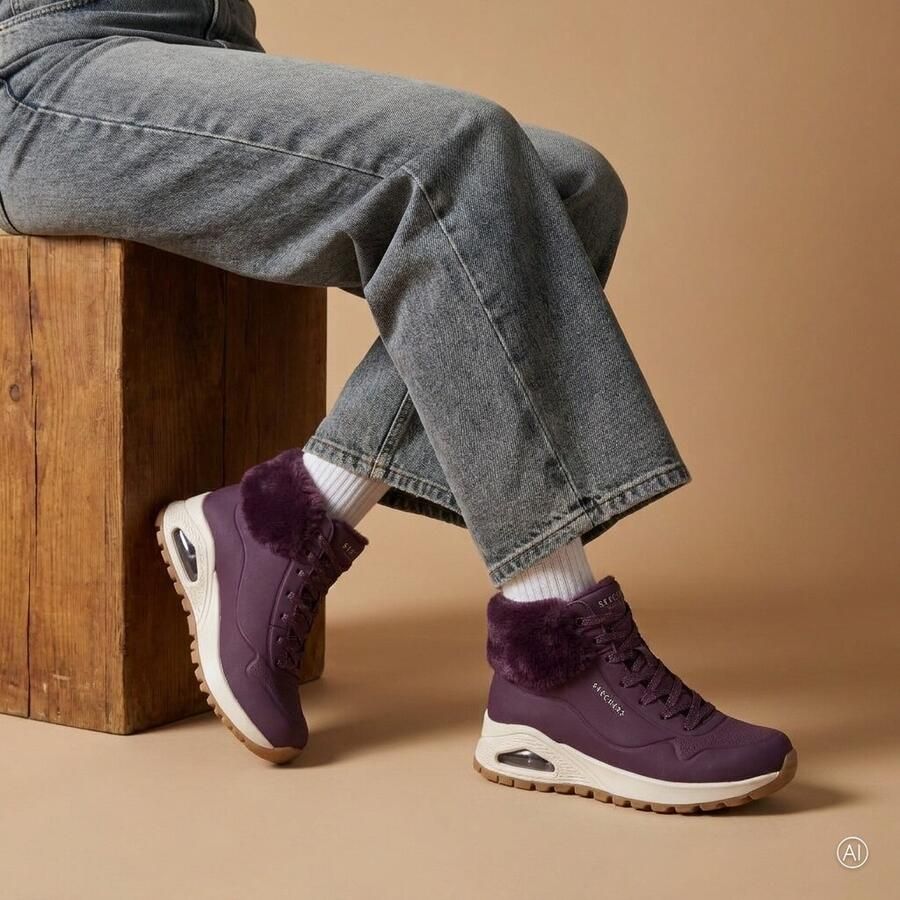 Skechers Uno Rugged Fall Air Veterboots paars