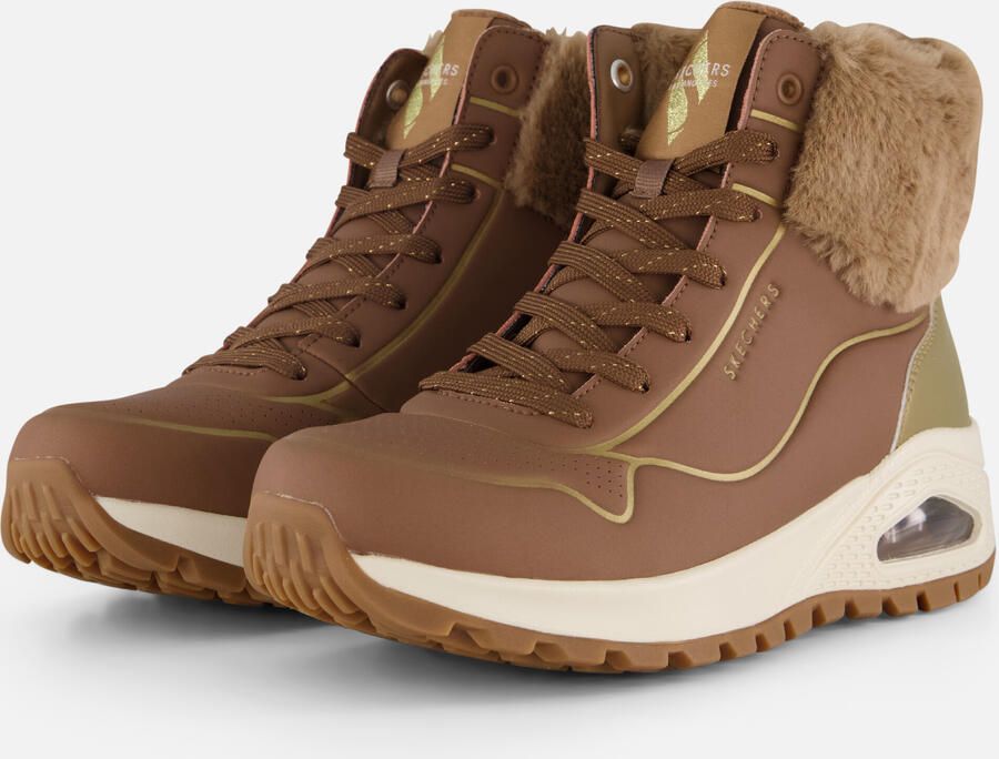 Skechers Uno Rugged Fall Shimmer Veterboots Dames Bruin - Foto 5
