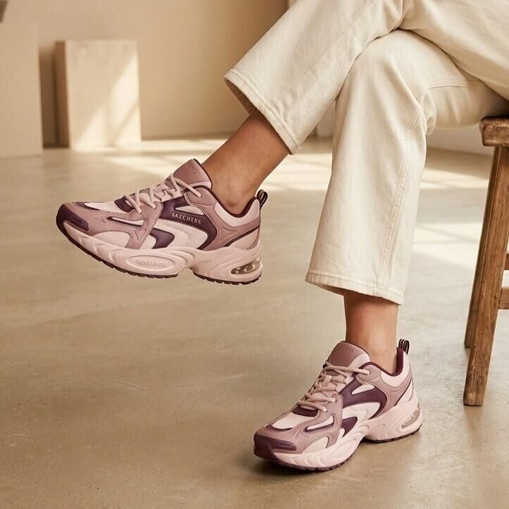 Skechers Uno Ryze Sneakers paars Leer