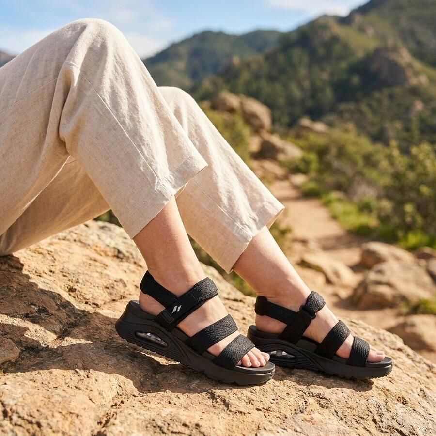 Skechers Uno Cool Concept dames sandaal Zwart