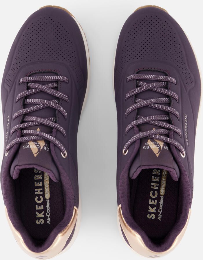 Skechers Sneaker 155196 DKPR UNO-SHIMMER AWAY Donkerpaars - Foto 2