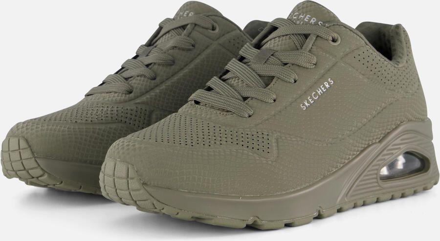 Skechers Uno Shiny Scale Sneakers groen Textiel Dames - Foto 5