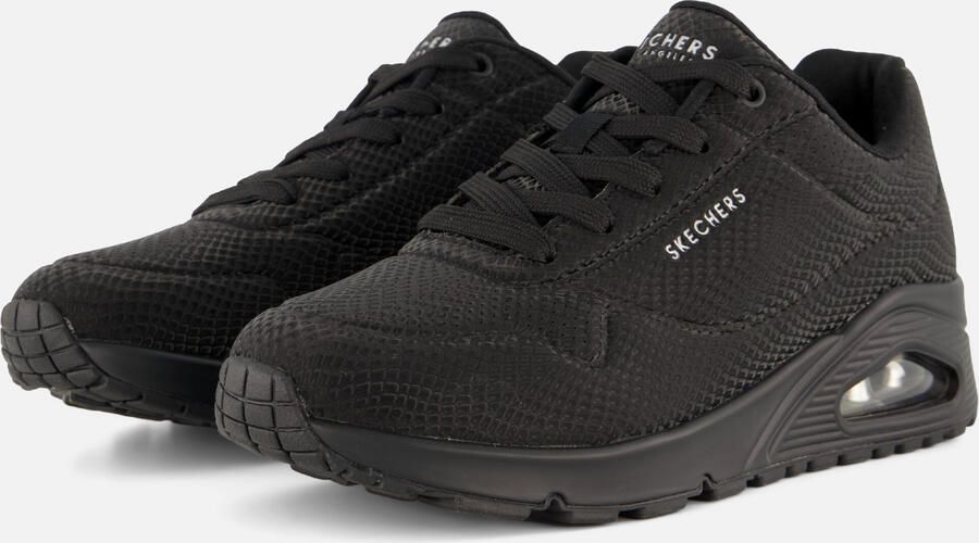 Skechers Uno Shiny Scale Sneakers zwart