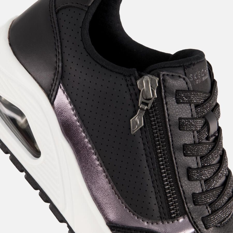 Skechers Uno- Metallic Sliders Dames Sneakers Zwart - Foto 2