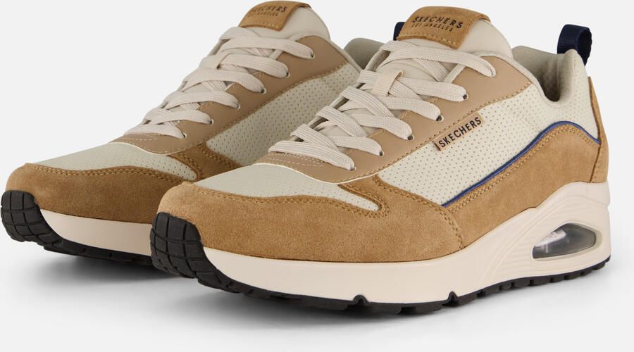 Skechers Uno Stacre 2.0 Heren Sneakers Zand
