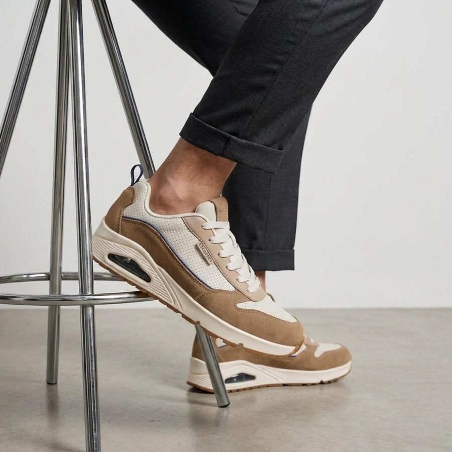 Skechers UNO STACRE 2.0 Heren Sneakers Sand