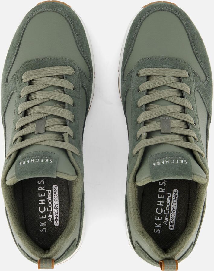 Skechers Uno Stacre Heren Sneakers Olijfgroen - Foto 2