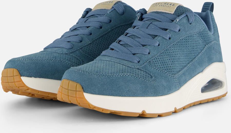 Skechers Uno Stand On Air sneakers blauw Suede Heren - Foto 4