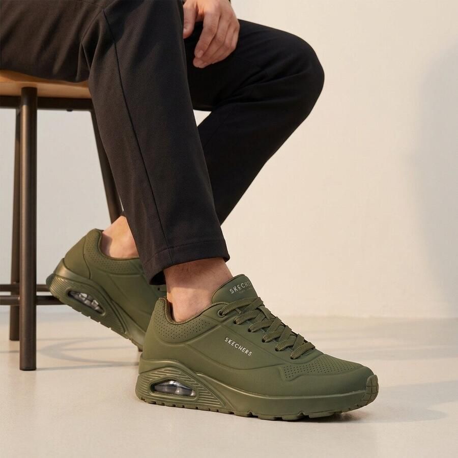 Skechers Sketchers sneakers olijfgroen Synthetisch 36 - Foto 3