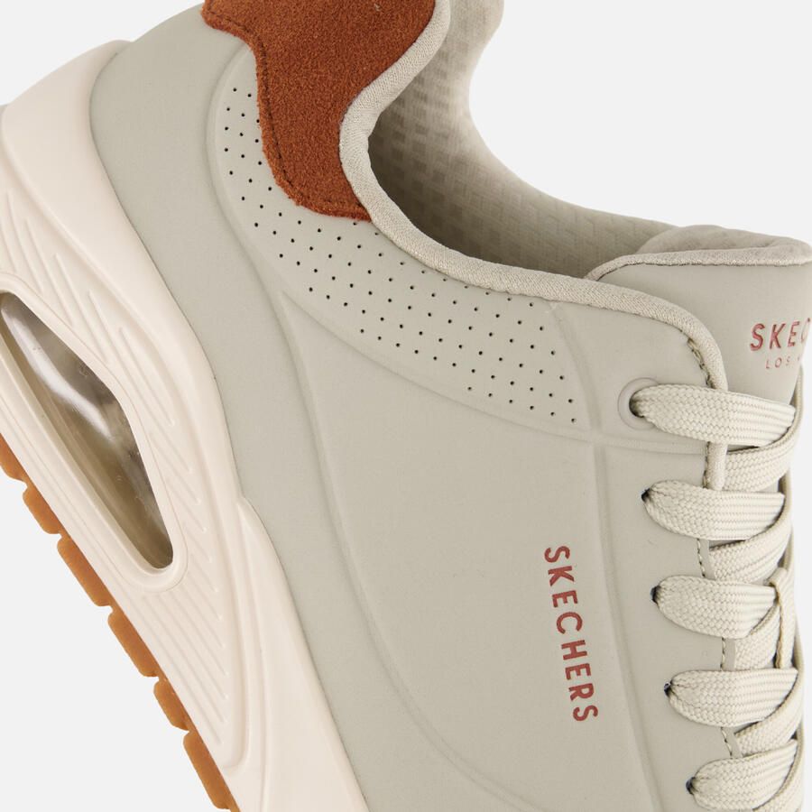 Skechers Uno Suited On Air Heren Sneakers Naturel - Foto 3