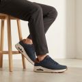 Skechers Sneakers UNO-SUITED ON AIR vrijetijdsschoen lage schoen veterschoen met modieuze sleehak - Blauw