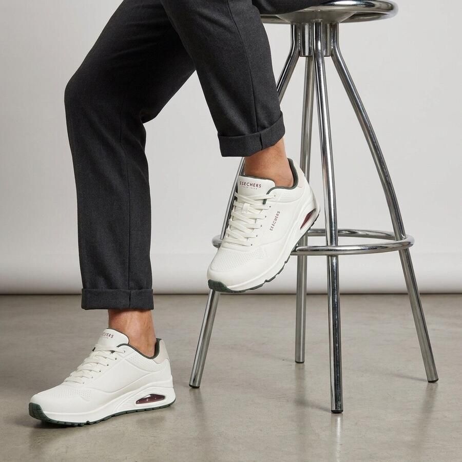 Skechers UNO SUITED ON AIR Heren Sneakers Wit