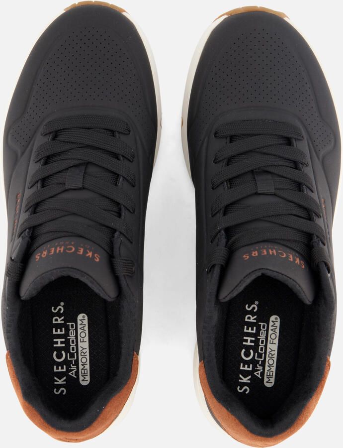 Skechers Air-Cooled Memory Foam Jogging Sneaker Black Heren - Foto 2