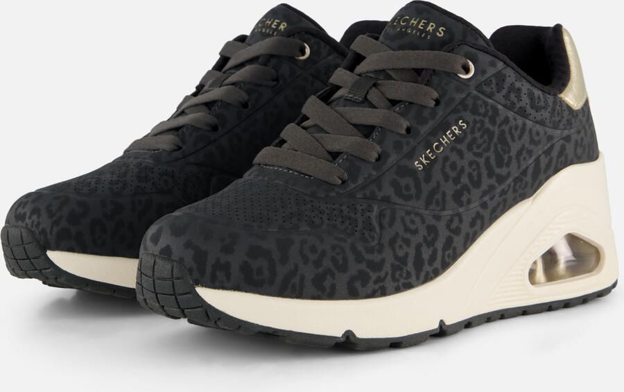 Skechers Uno Wedge Safari Daze Sneakers zwart - Foto 4