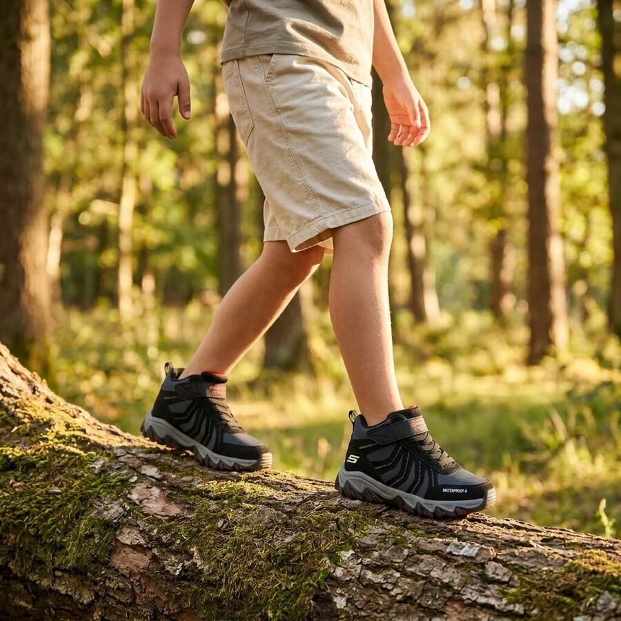 Skechers Waterproof Rugged Ranger Veterboots zwart Kinderschoenen