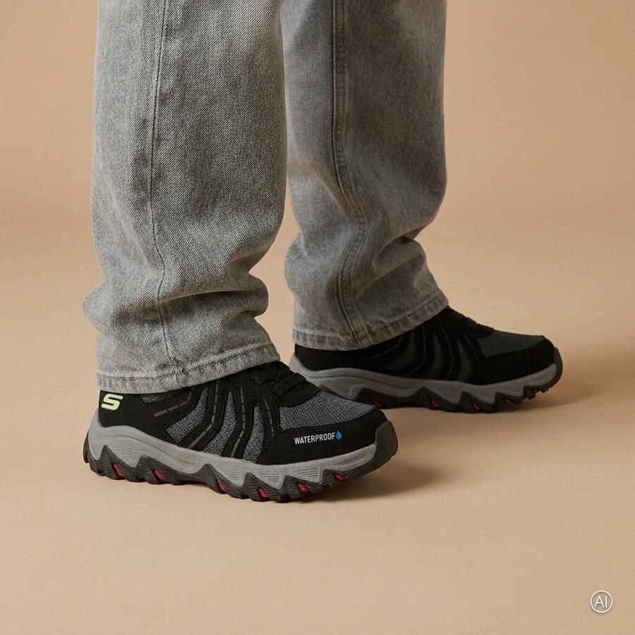 Skechers Waterproof Rugged Ranger Veterboots zwart Kinderschoenen