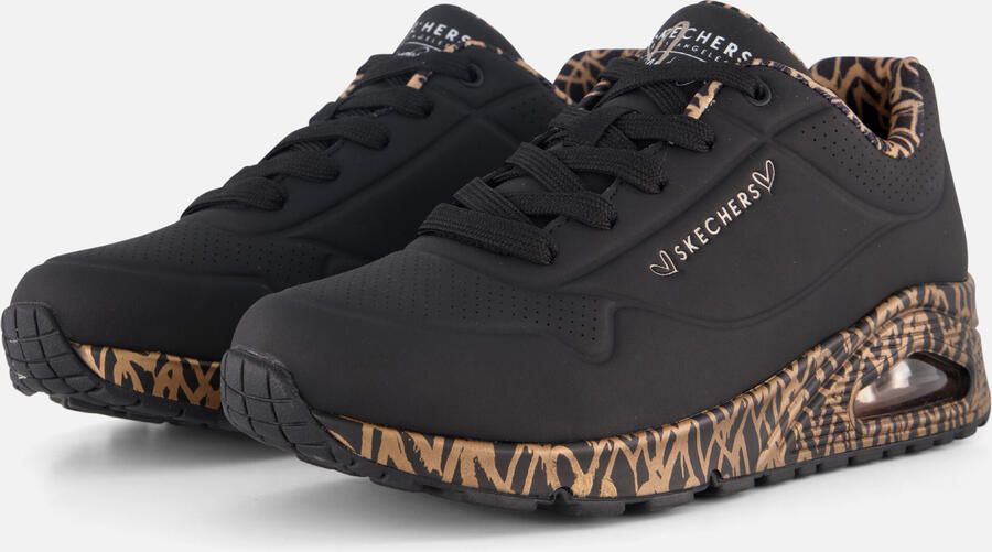 Skechers Sneakers met sleehak UNO-LOVING LOVE Vrijetijdsschoen lage schoen veterschoen met coole graffiti-print - Foto 5