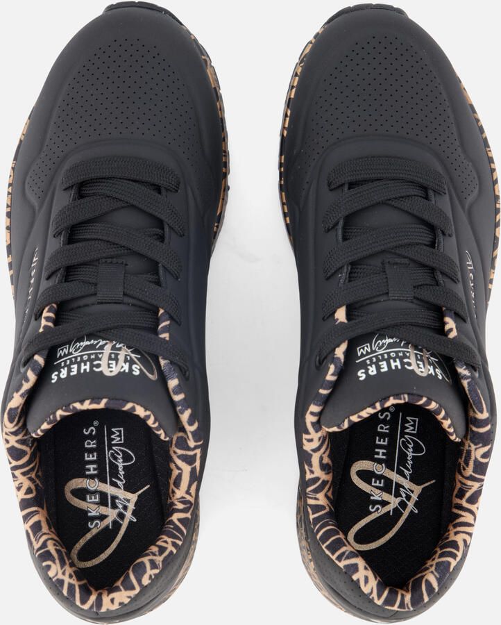 Skechers Sneakers met sleehak UNO-LOVING LOVE Vrijetijdsschoen lage schoen veterschoen met coole graffiti-print - Foto 3