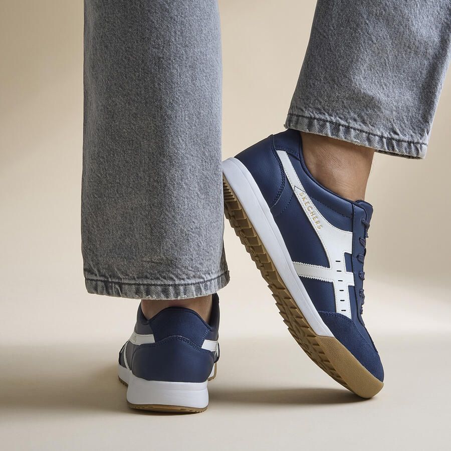 Skechers Zinger Manzanilla Totale 183280-NVW Mannen Marineblauw Sneakers - Foto 5