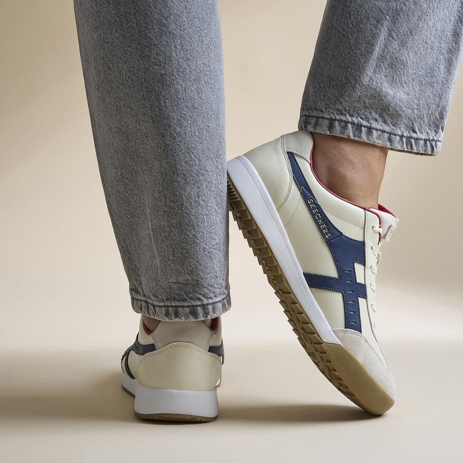 Skechers Zinger Manzilla Sneakers wit Leer