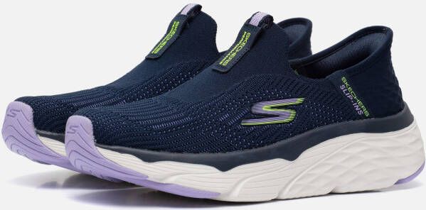 Skechers Max Cushioning Elite Smooth Transition 128571-NVLV Vrouwen Marineblauw Hardloopschoenen Sportschoenen