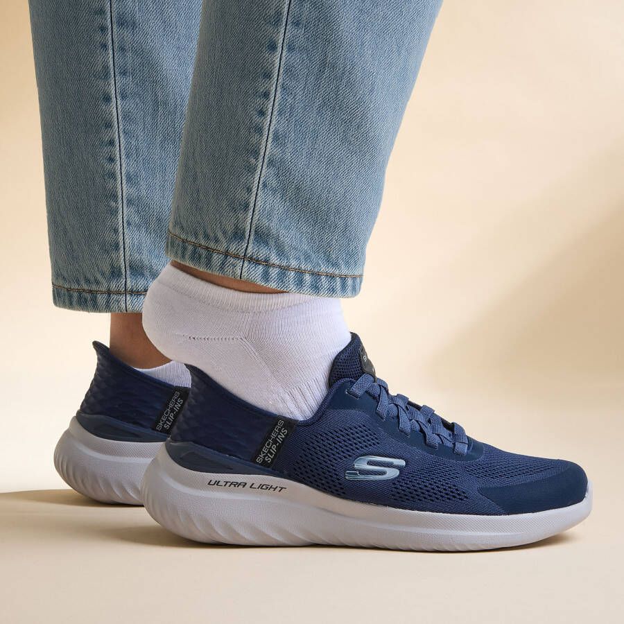 Skechers Stijlvolle herensneaker voor dagelijks gebruik Blue Heren