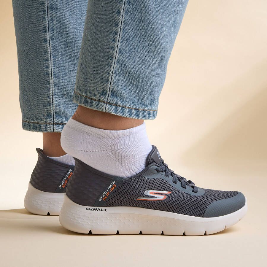 Skechers Slip-ins Go Walk Flex Hands Up Heren Instappers Grijs