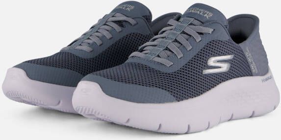 Skechers Slip-ins Go Walk Instappers blauw Textiel Dames