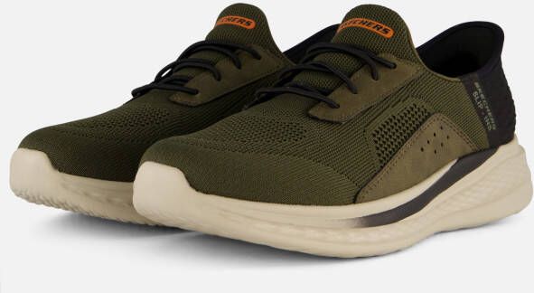Skechers Slip-ins Slade Cohen Heren Instappers Olijfgroen