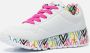Skechers Uno Light sneakers wit multi Imitatieleer Hartjes 32 - Thumbnail 3