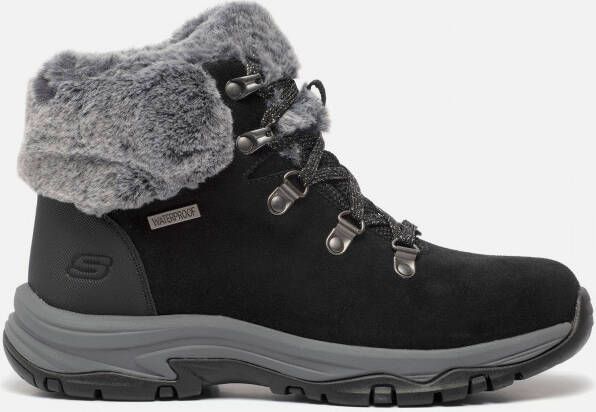 Skechers Glacial Ultra Woodlands zwart grijs winterlaarzen dames (16677 BKGY)