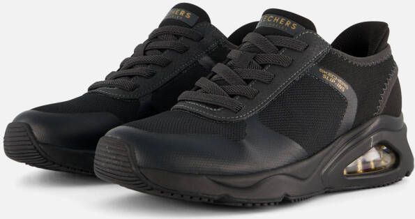 Skechers Tres-Air Uno Easy Steppers Dames Sneakers Zwart