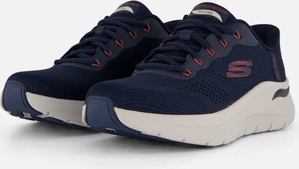 Skechers Uno Arch Fit 2.0 Sneakers blauw Textiel