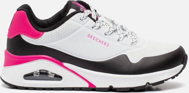 Skechers Uno Stand on Air wit zwart sneakers dames (155593 WNPK)