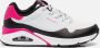 Skechers Uno Stand on Air wit zwart sneakers dames (155593 WNPK) - Thumbnail 20