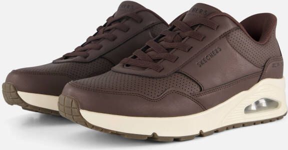 Skechers Uno-Banksia Luxe Heren Sneakers Bruin