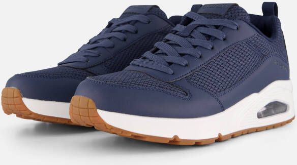 Skechers Uno Fastime sneakers blauw Imitatieleer