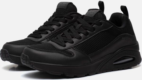 Skechers Uno Fastime Heren Sneakers Schoenen Zwart 237016-BBK