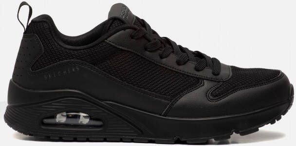 Skechers Uno Fastime Heren Sneakers Schoenen Zwart 237016-BBK - Foto 1