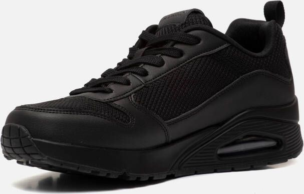 Skechers Uno Fastime Heren Sneakers Schoenen Zwart 237016-BBK - Foto 5
